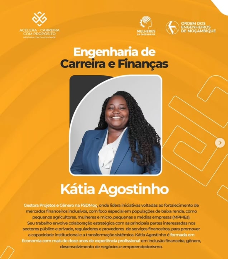 Kátia Agostinho — workshop Finanças Pessoais para Mulheres em Início de Carreira